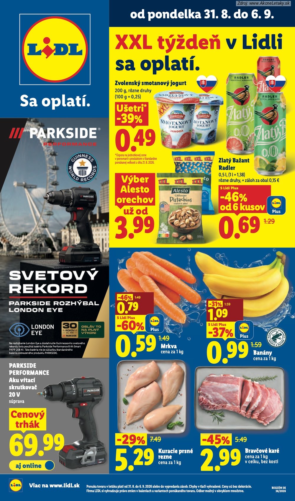 Leták Lidl (31. 8. - 6. 9. 2026) - strana 1 z 97
