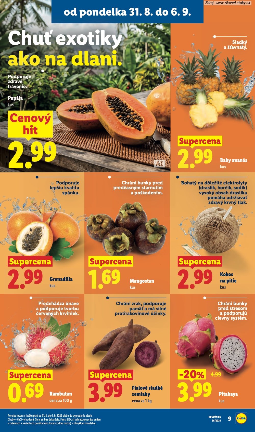 Leták Lidl (31. 8. - 6. 9. 2026) - strana 10 z 97