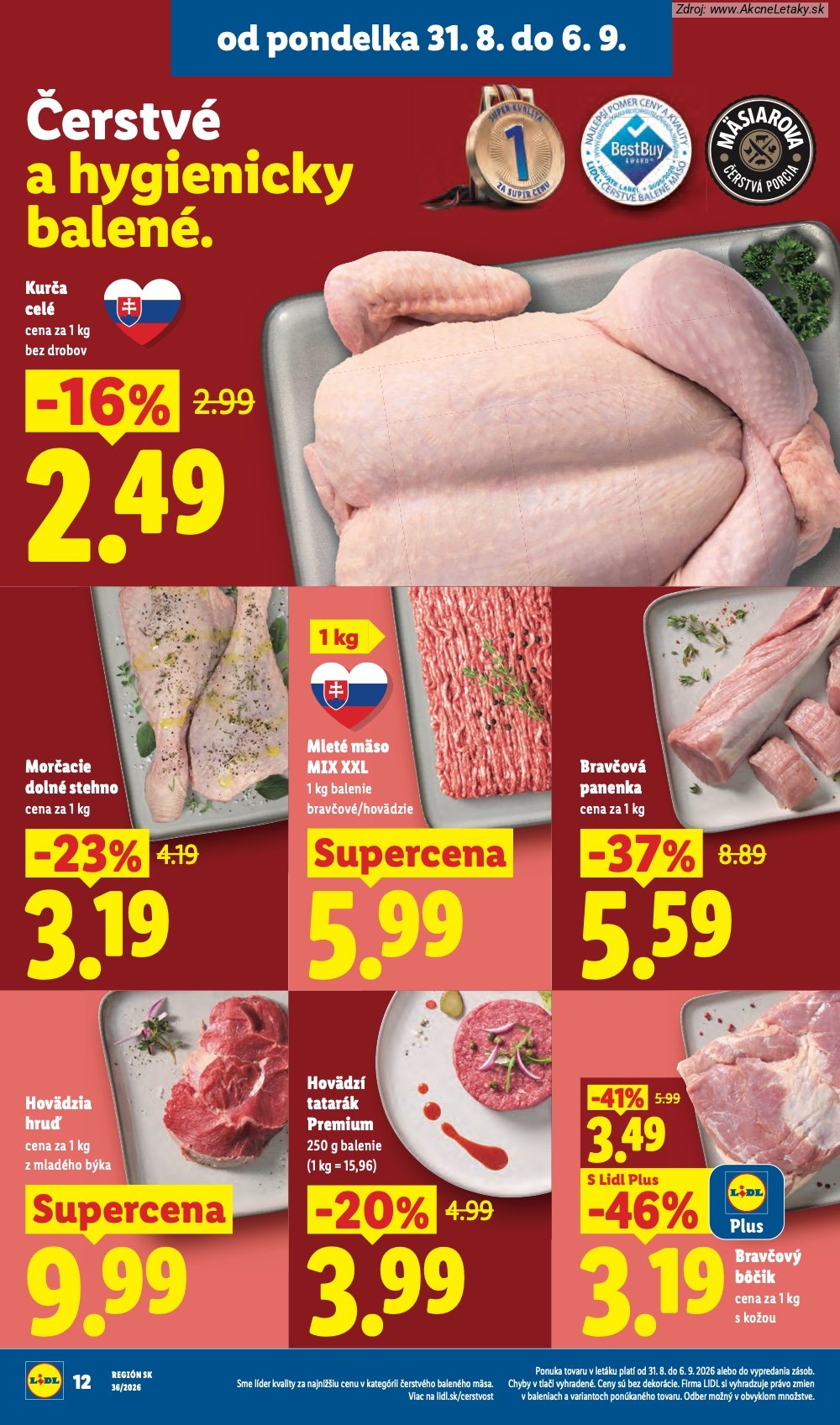 Leták Lidl (31. 8. - 6. 9. 2026) - strana 12 z 97