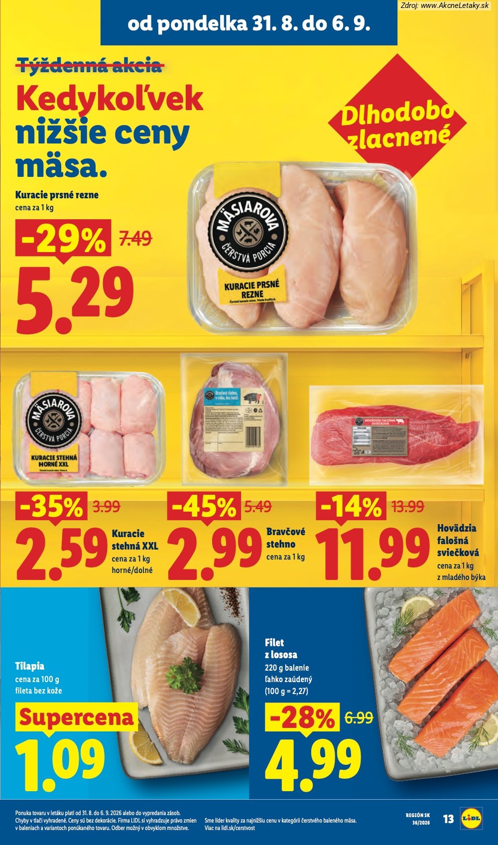 Leták Lidl (31. 8. - 6. 9. 2026) - strana 13 z 97