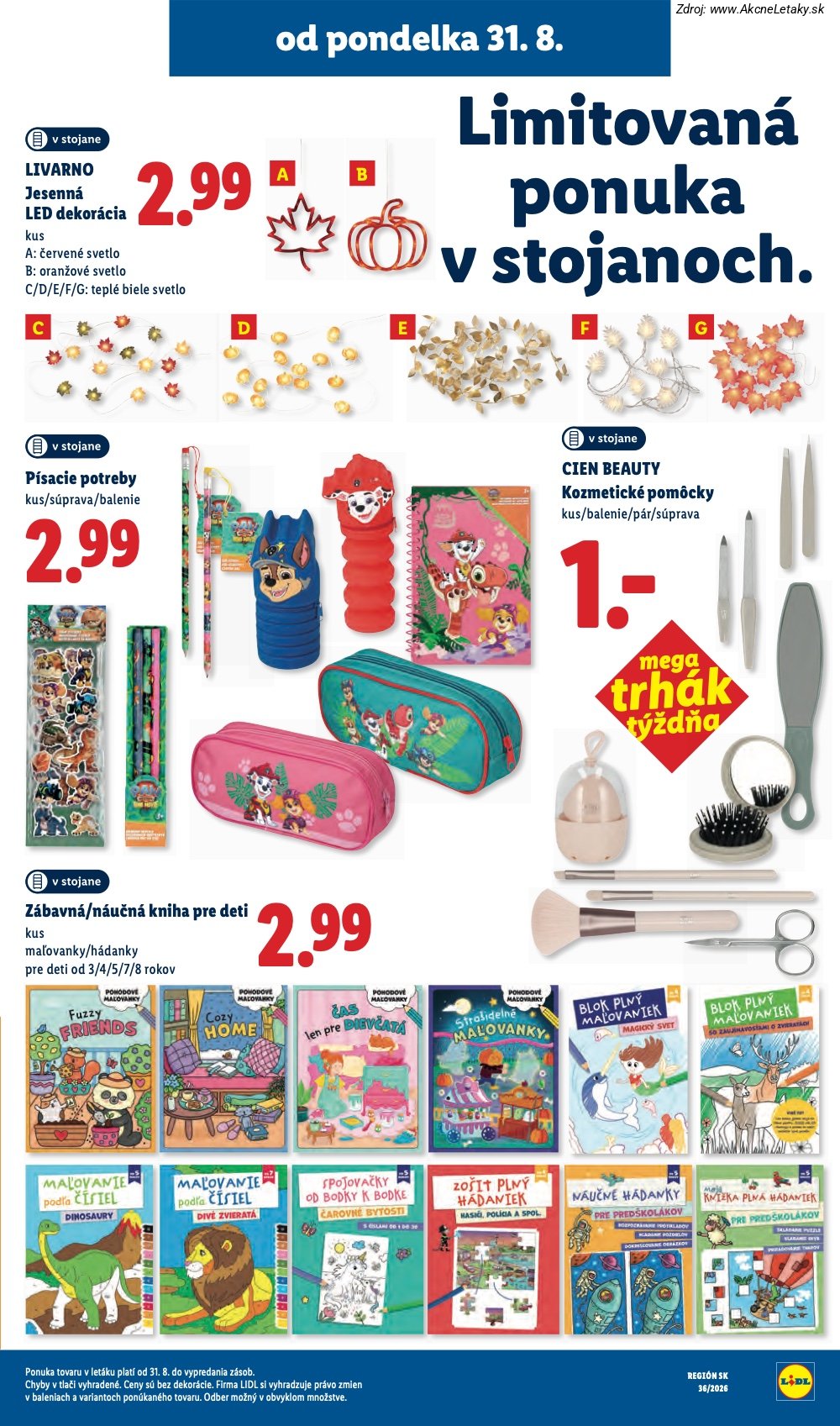 Leták Lidl (31. 8. - 6. 9. 2026) - strana 57 z 97