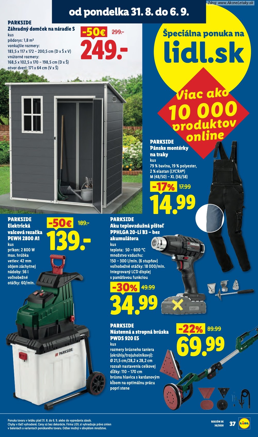 Leták Lidl (31. 8. - 6. 9. 2026) - strana 7 z 97