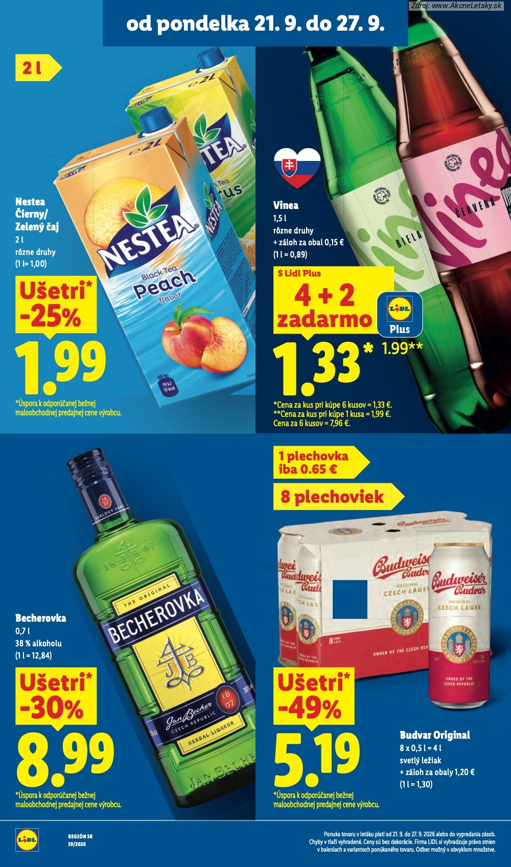 Strana 2 - leták Lidl (21. 9. - 27. 9. 2026)