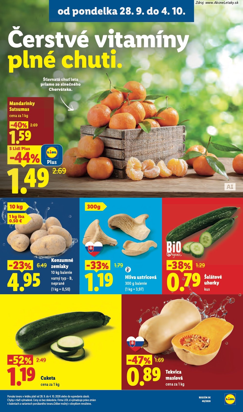 Leták Lidl (28. 9. - 4. 10. 2026) - strana 13 z 100