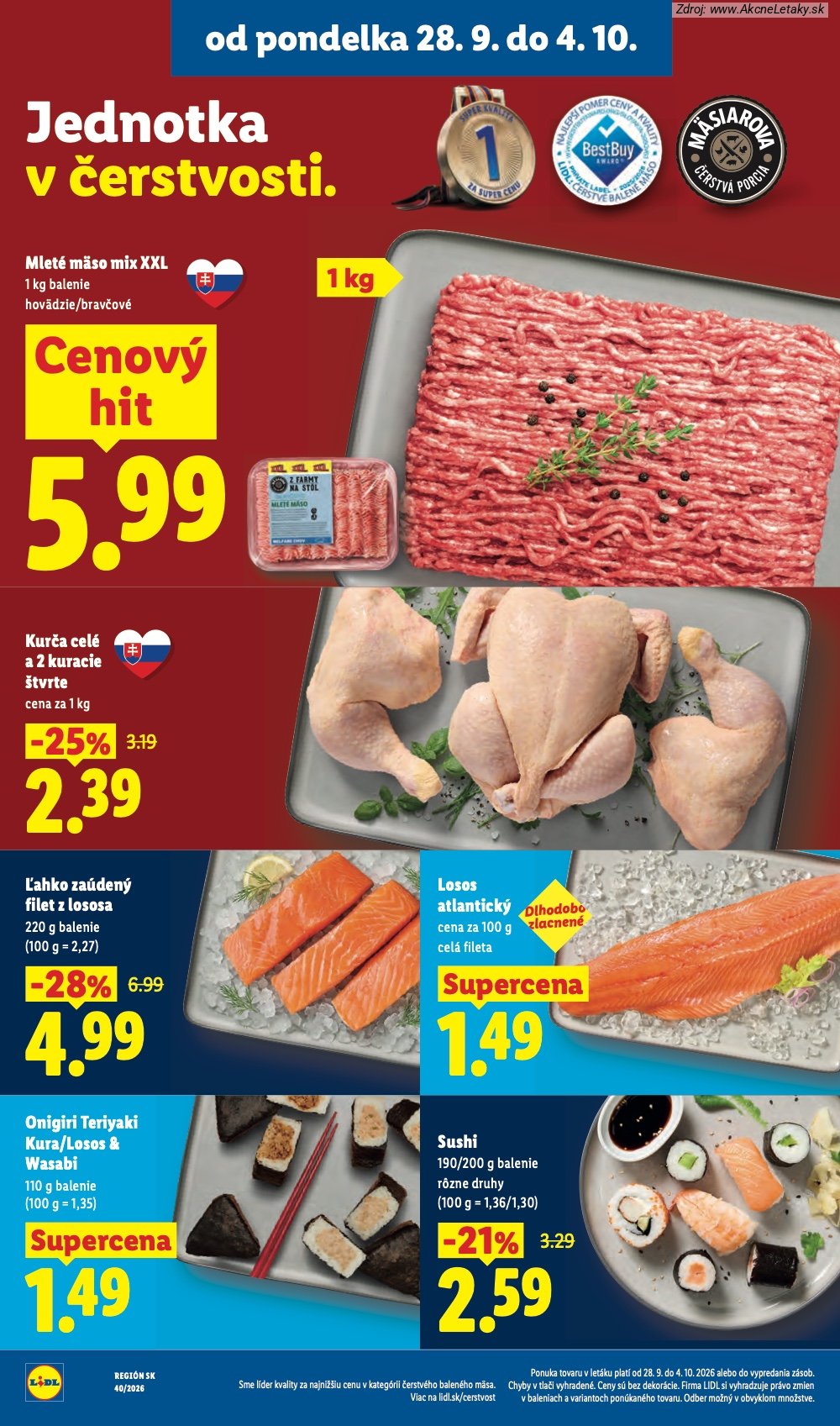 Leták Lidl (28. 9. - 4. 10. 2026) - strana 14 z 100
