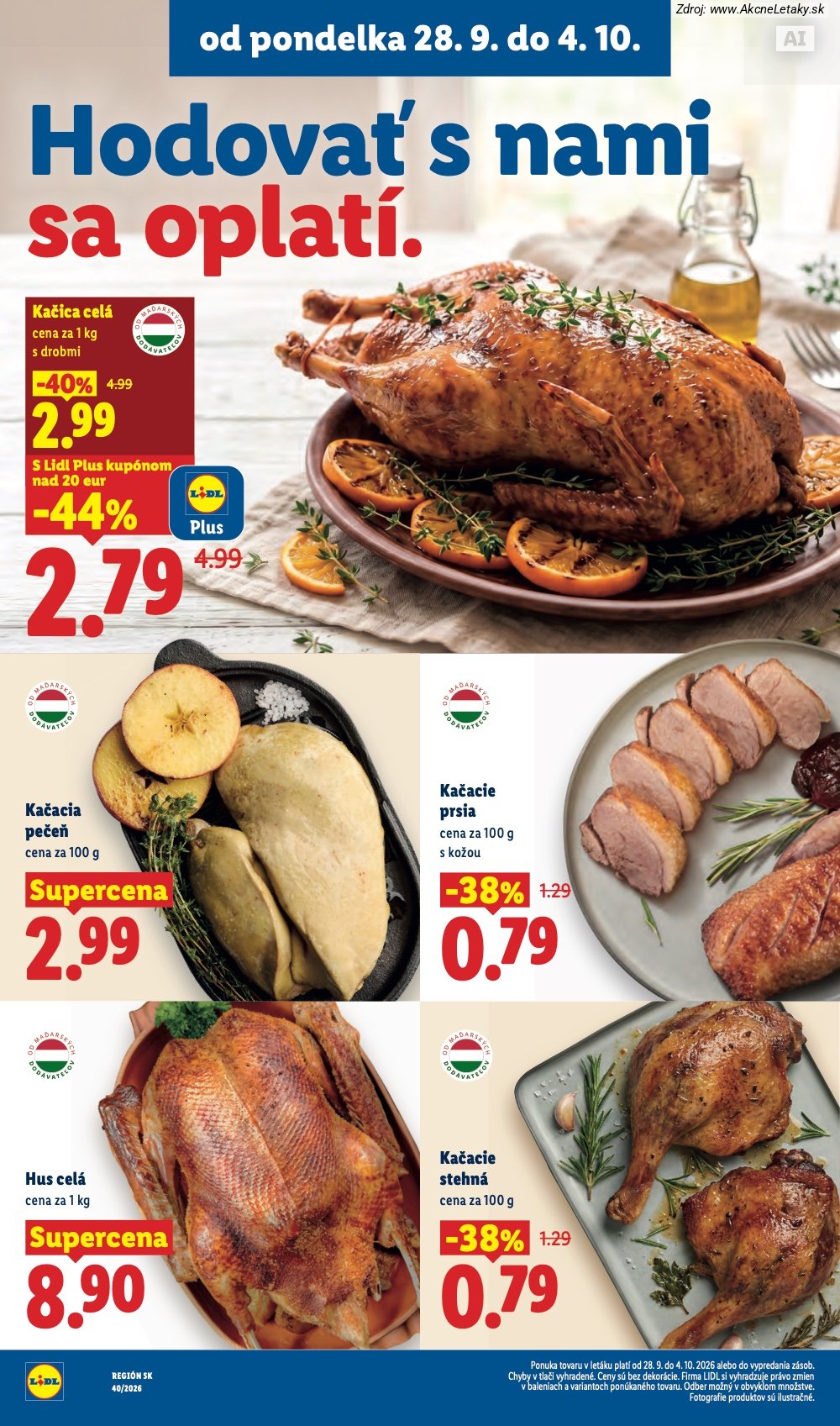 Leták Lidl (28. 9. - 4. 10. 2026) - strana 16 z 100