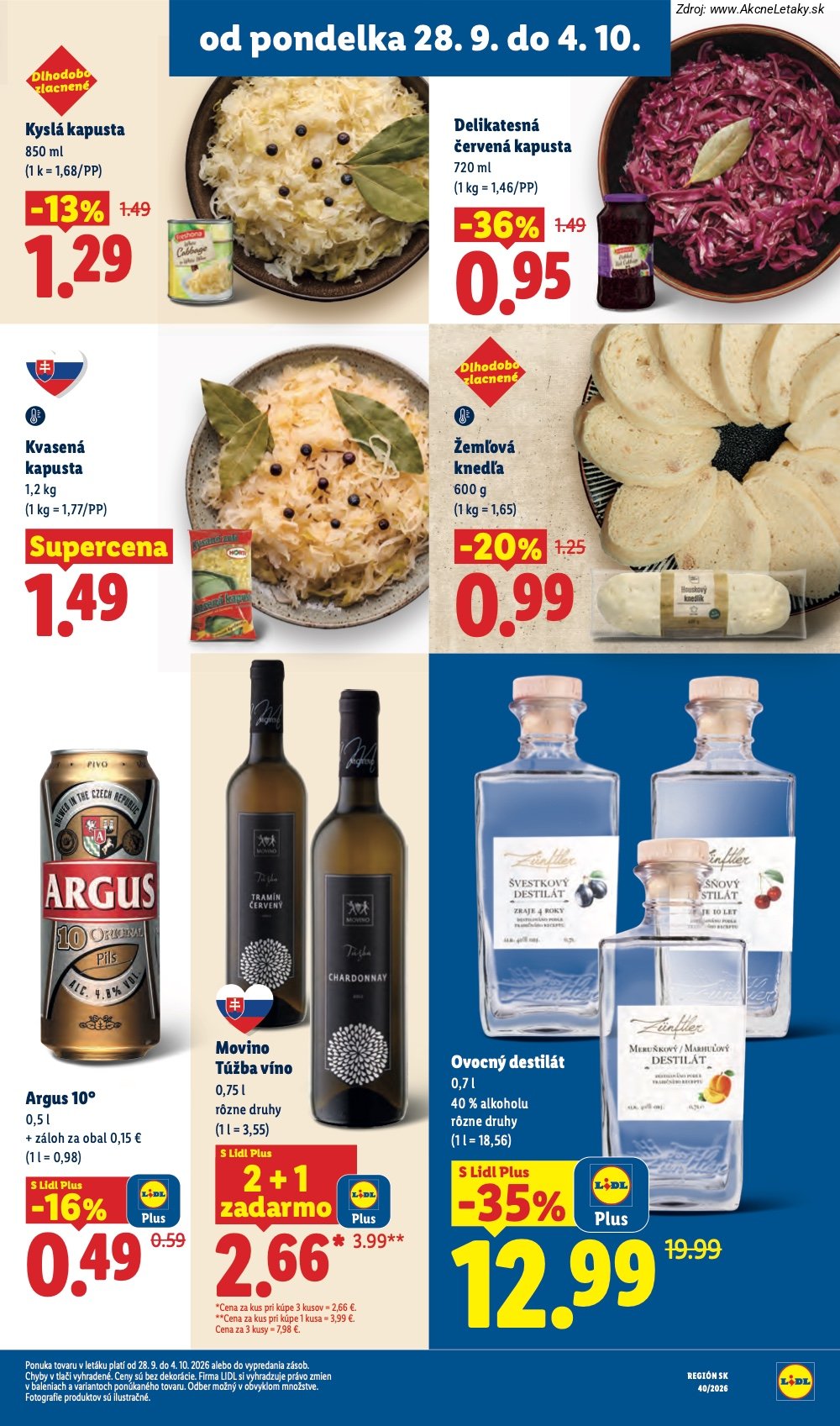 Strana 1 - leták Lidl (28. 9. - 4. 10. 2026)