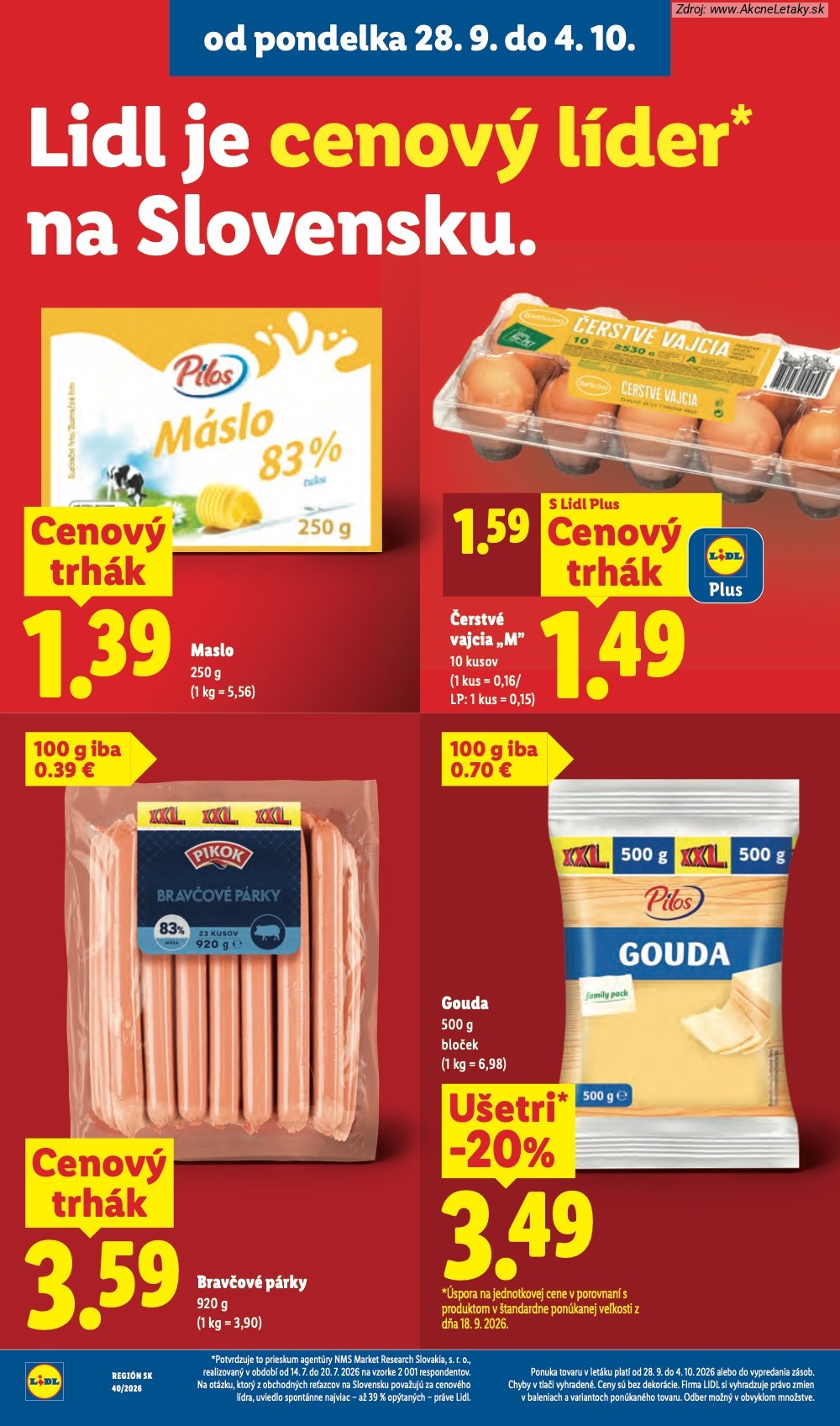 Leták Lidl (28. 9. - 4. 10. 2026) - strana 20 z 100