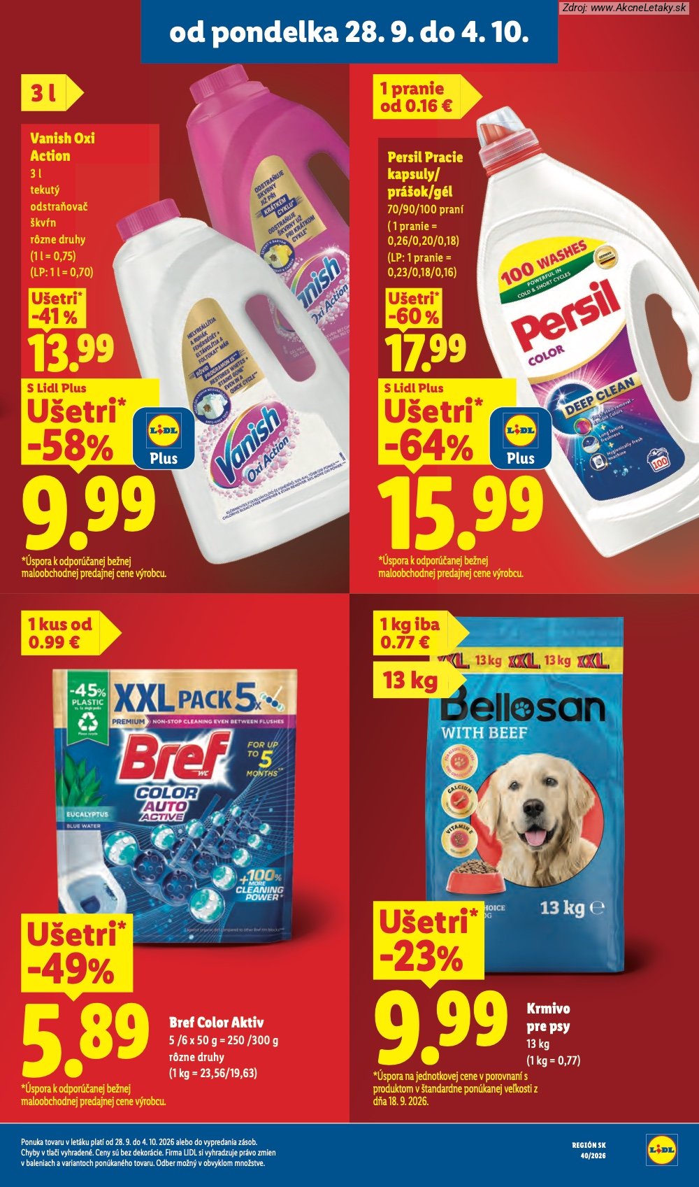 Strana 1 - leták Lidl (28. 9. - 4. 10. 2026)