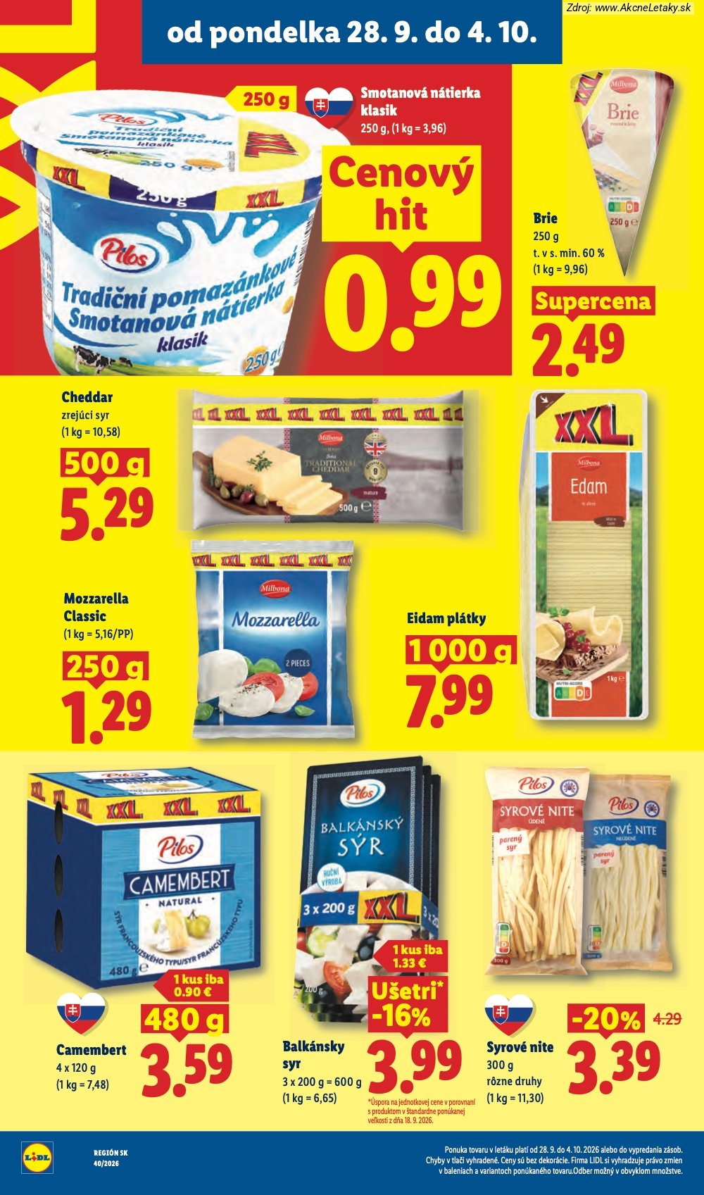 Leták Lidl (28. 9. - 4. 10. 2026) - strana 26 z 100