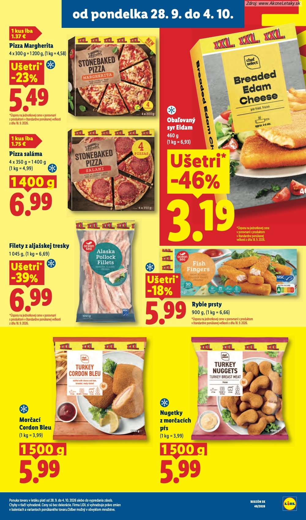 Strana 1 - leták Lidl (28. 9. - 4. 10. 2026)