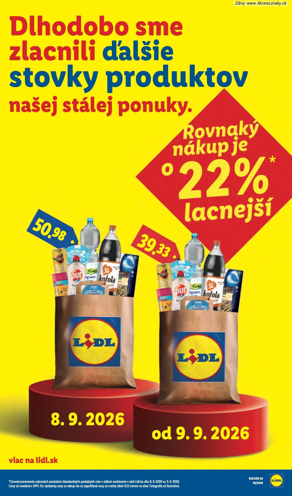 Leták Lidl (28. 9. - 4. 10. 2026) - strana 3 z 100