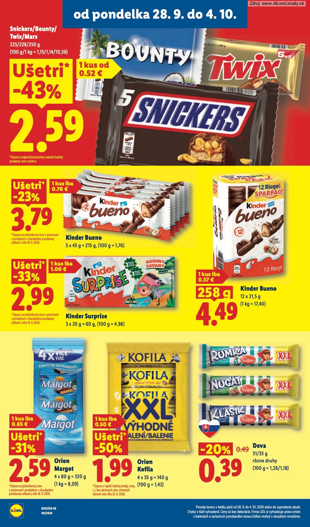 Strana 3 - leták Lidl (28. 9. - 4. 10. 2026)