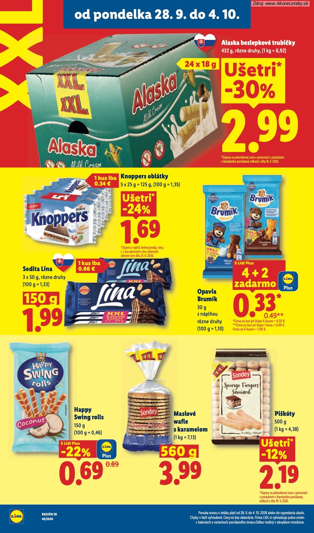 Leták Lidl (28. 9. - 4. 10. 2026) - strana 32 z 100