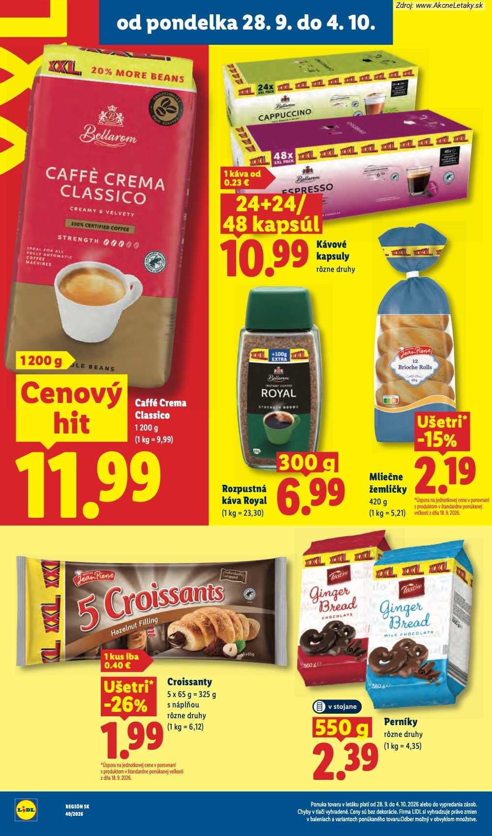Leták Lidl (28. 9. - 4. 10. 2026) - strana 34 z 100