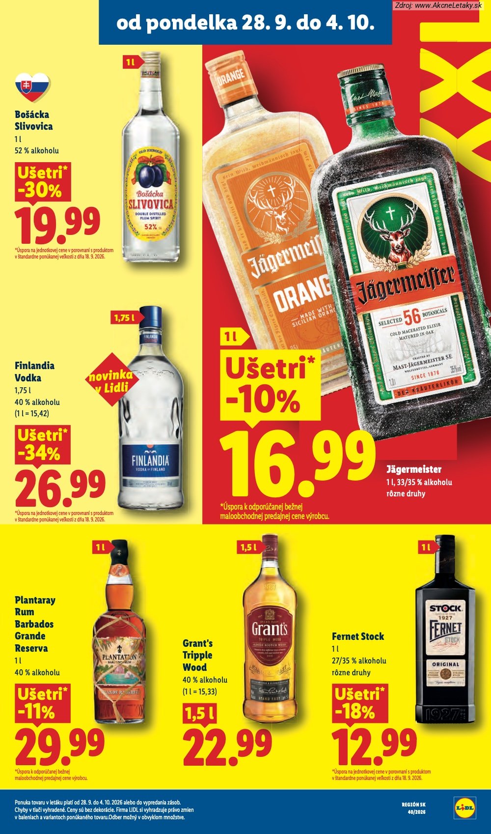 Leták Lidl (28. 9. - 4. 10. 2026) - strana 38 z 100