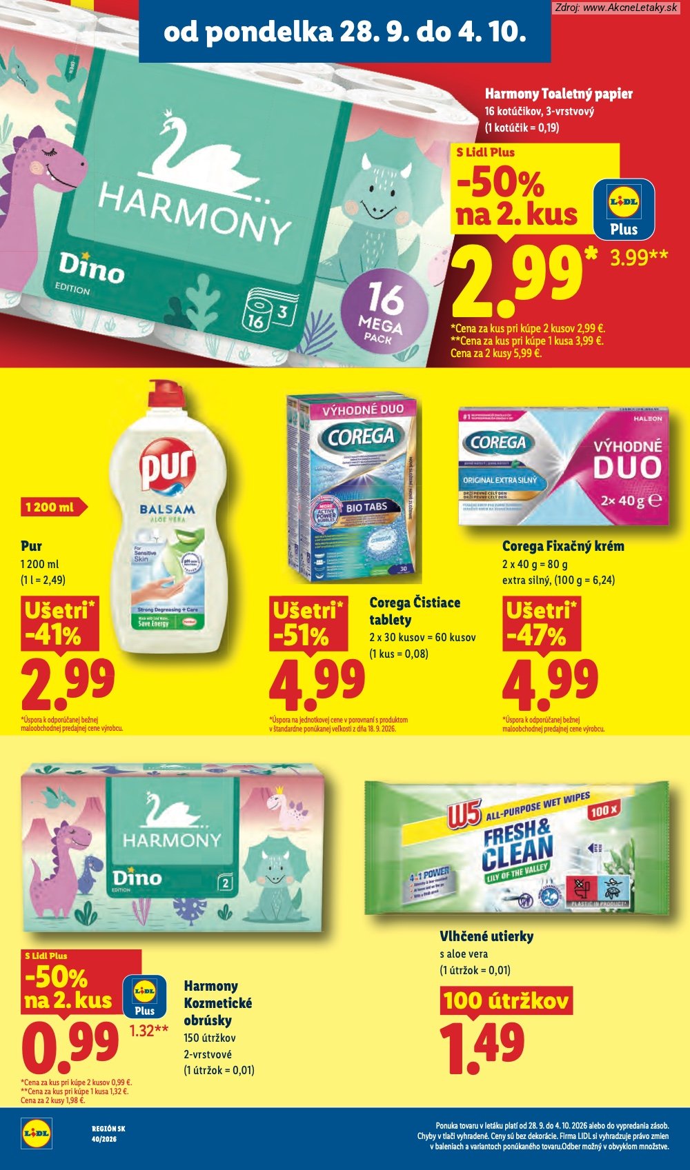 Strana 1 - leták Lidl (28. 9. - 4. 10. 2026)