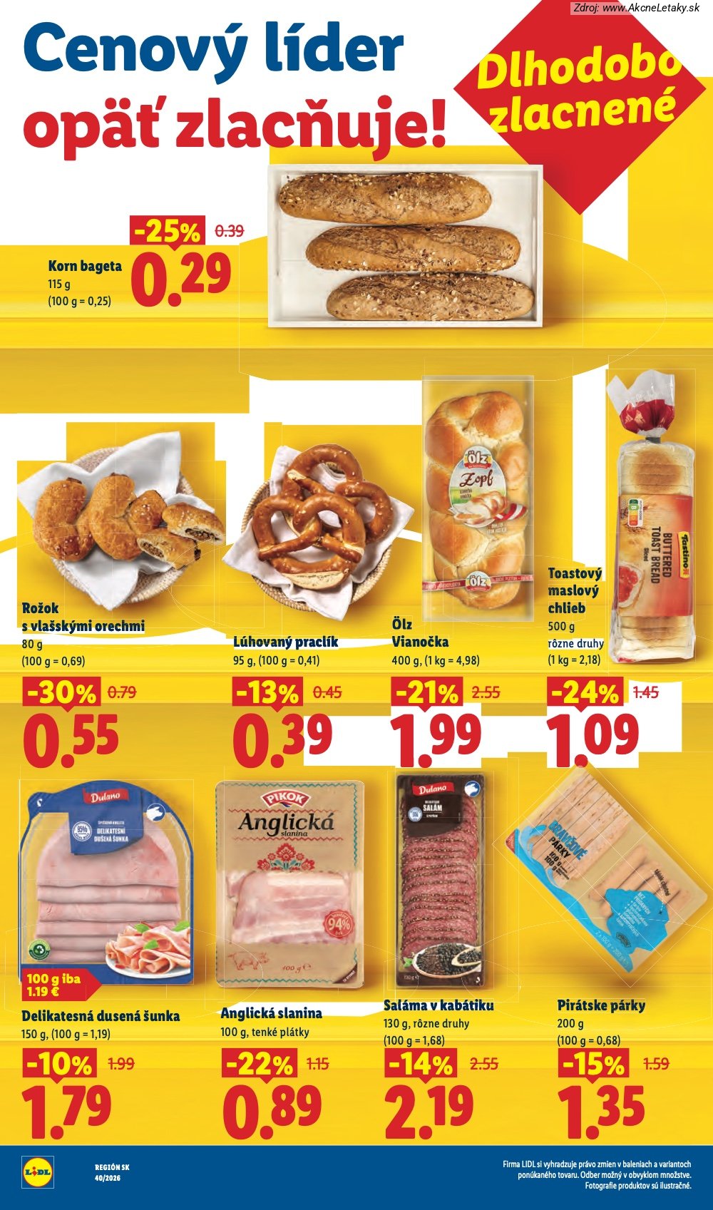 Strana 1 - leták Lidl (28. 9. - 4. 10. 2026)