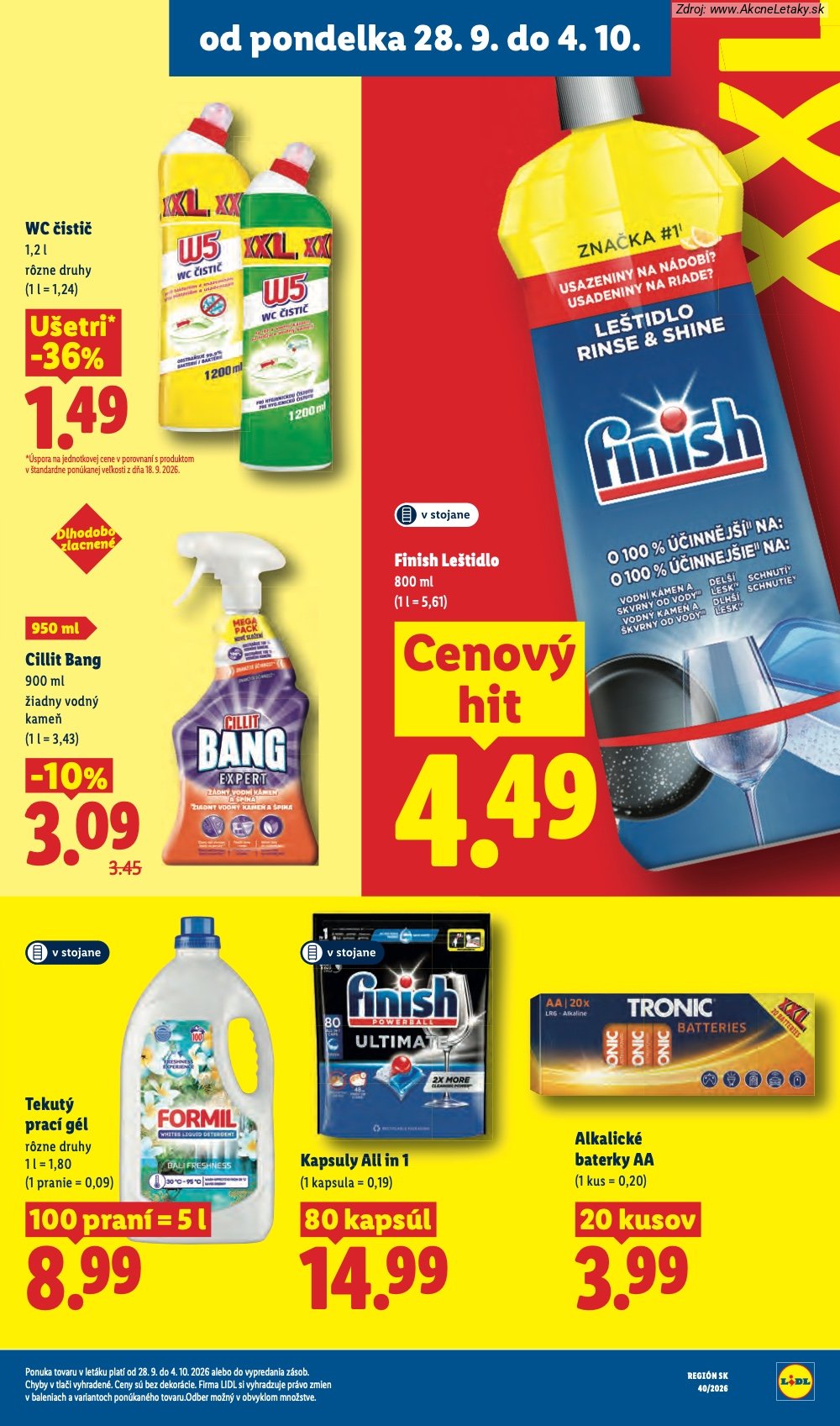 Strana 1 - leták Lidl (28. 9. - 4. 10. 2026)