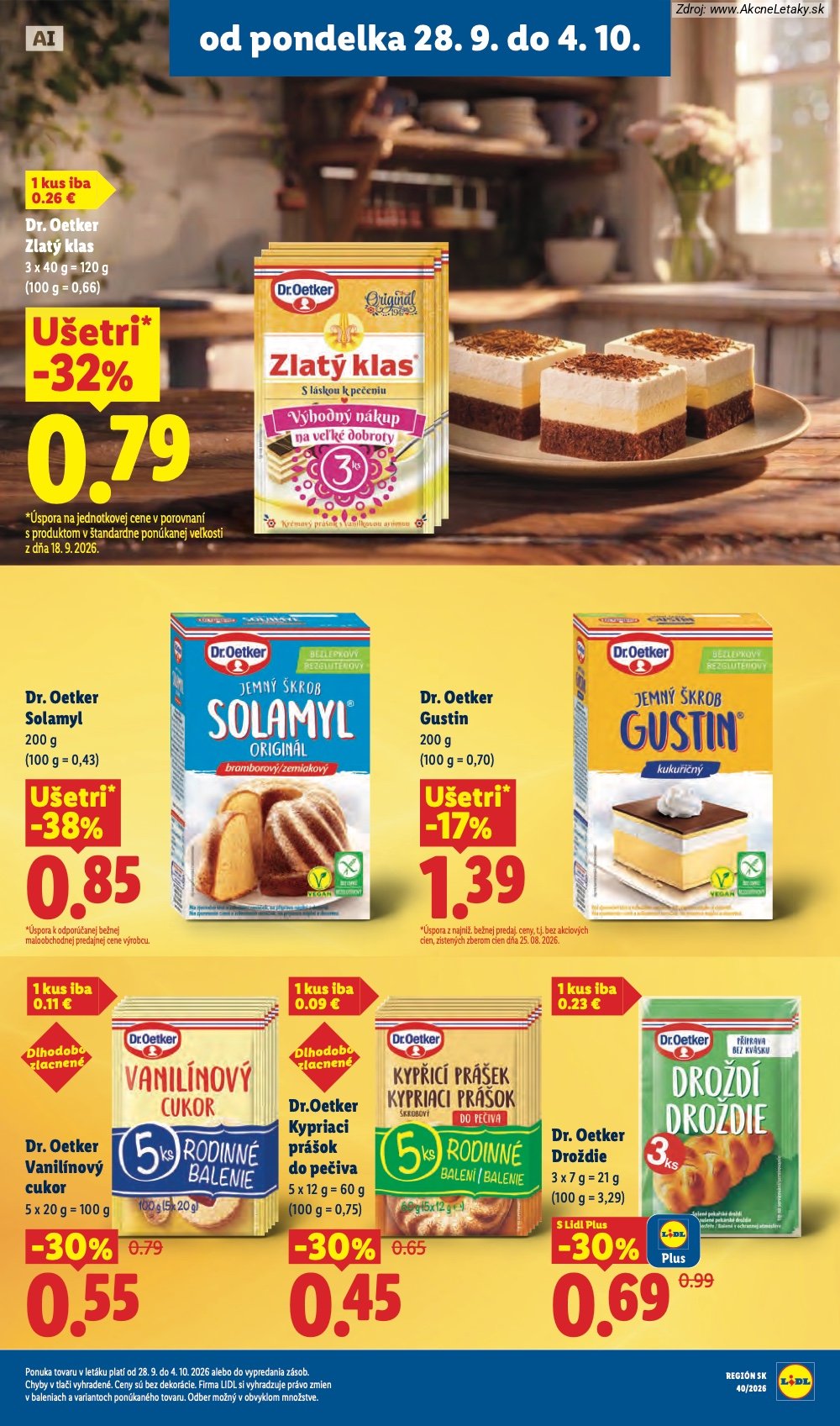 Strana 2 - leták Lidl (28. 9. - 4. 10. 2026)
