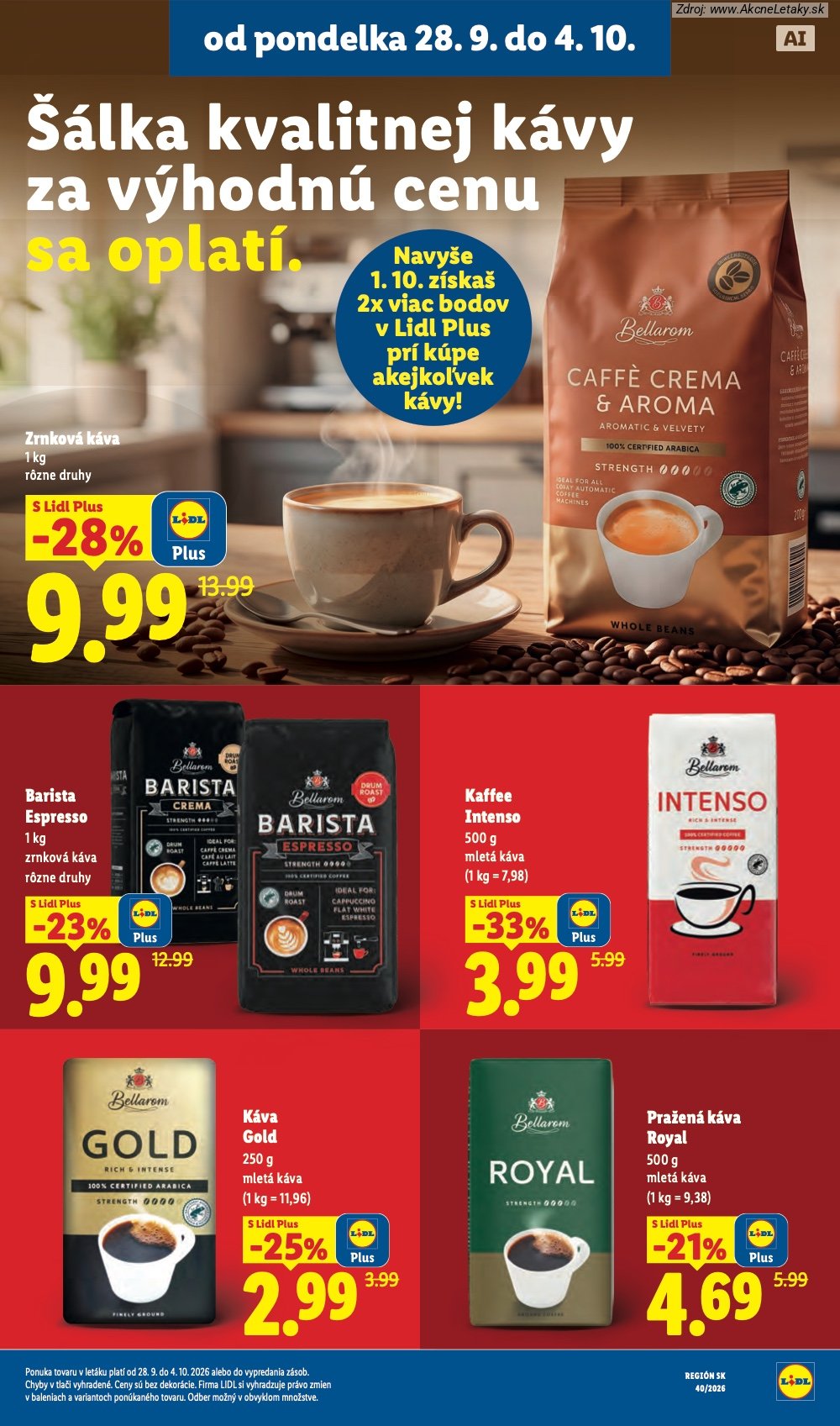 Leták Lidl (28. 9. - 4. 10. 2026) - strana 44 z 100