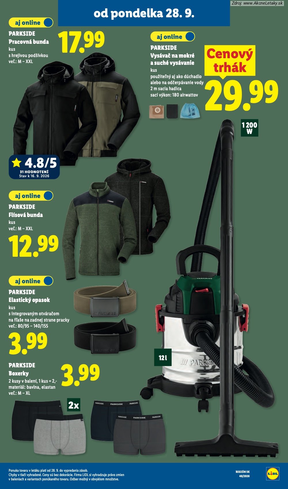 Leták Lidl (28. 9. - 4. 10. 2026) - strana 55 z 100