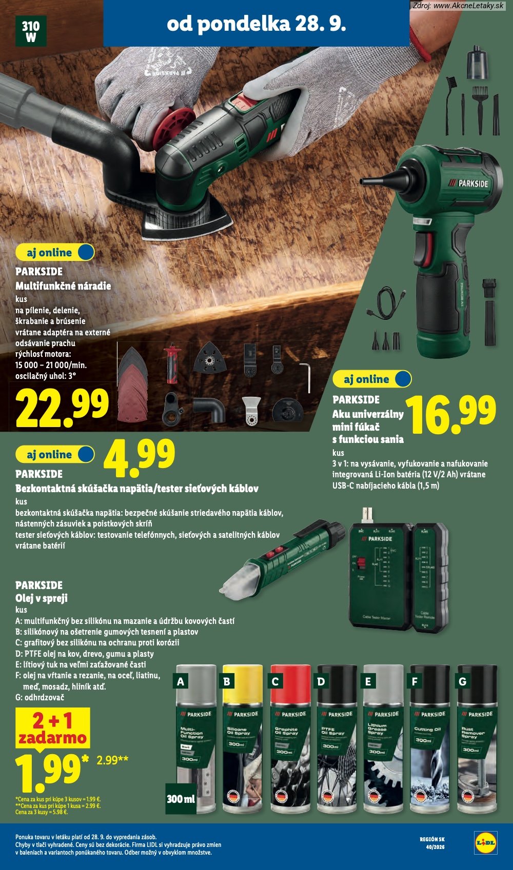 Leták Lidl (28. 9. - 4. 10. 2026) - strana 57 z 100
