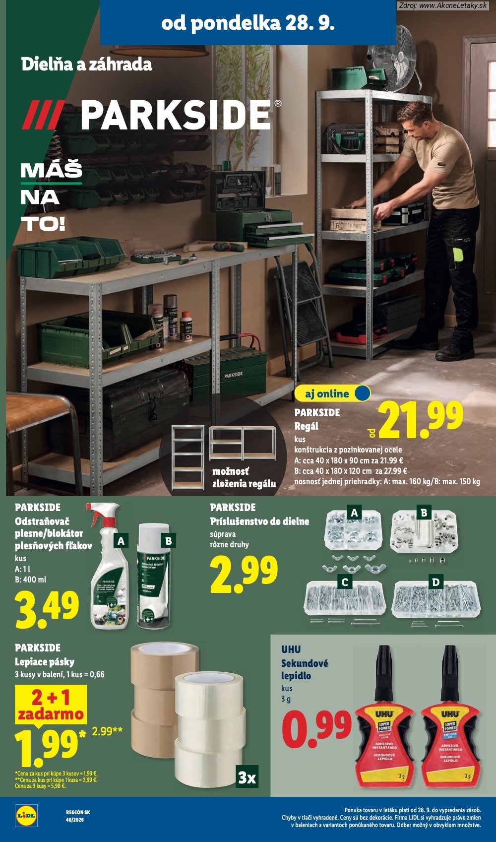Leták Lidl (28. 9. - 4. 10. 2026) - strana 58 z 100