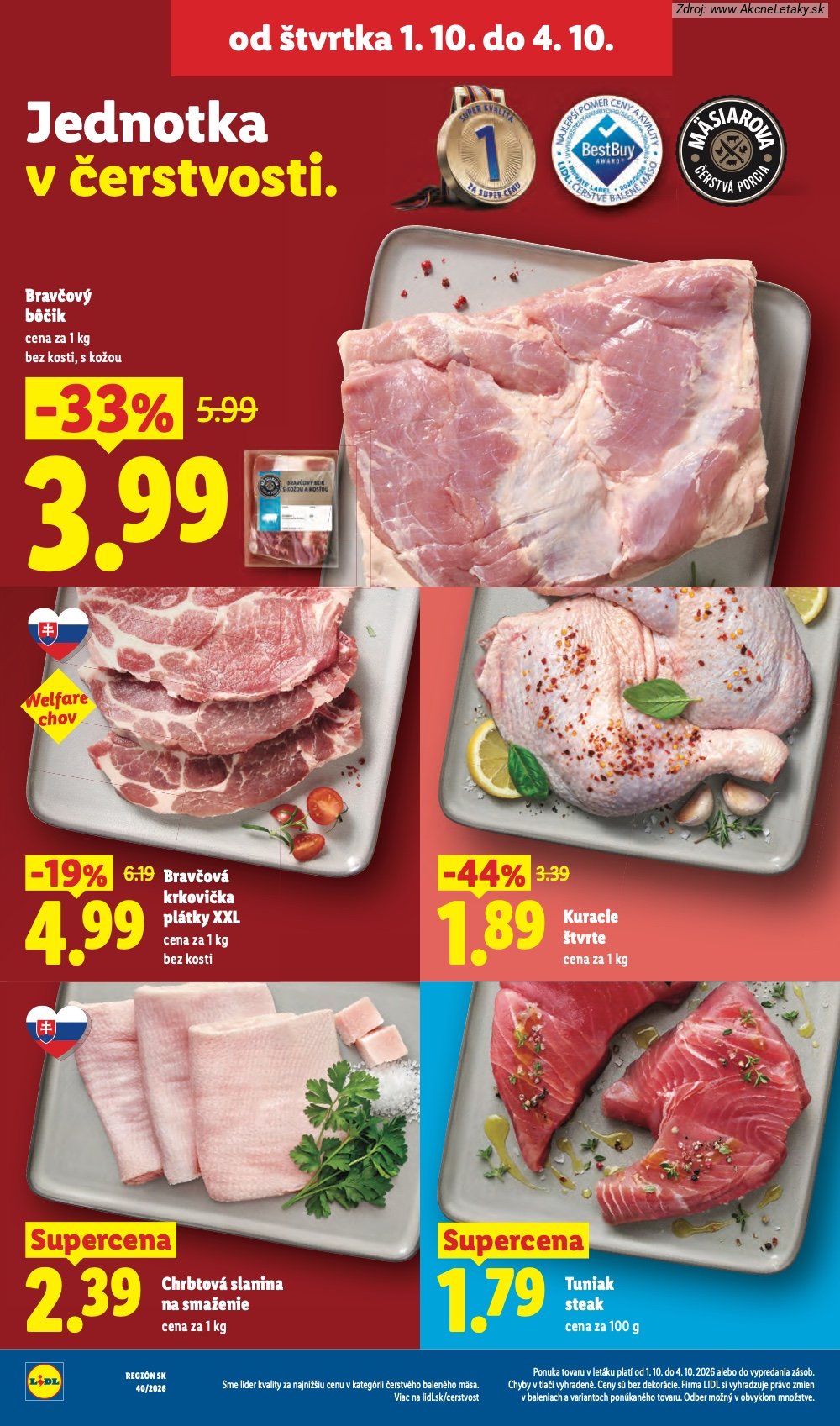 Strana 3 - leták Lidl (1. 10. - 4. 10. 2026)