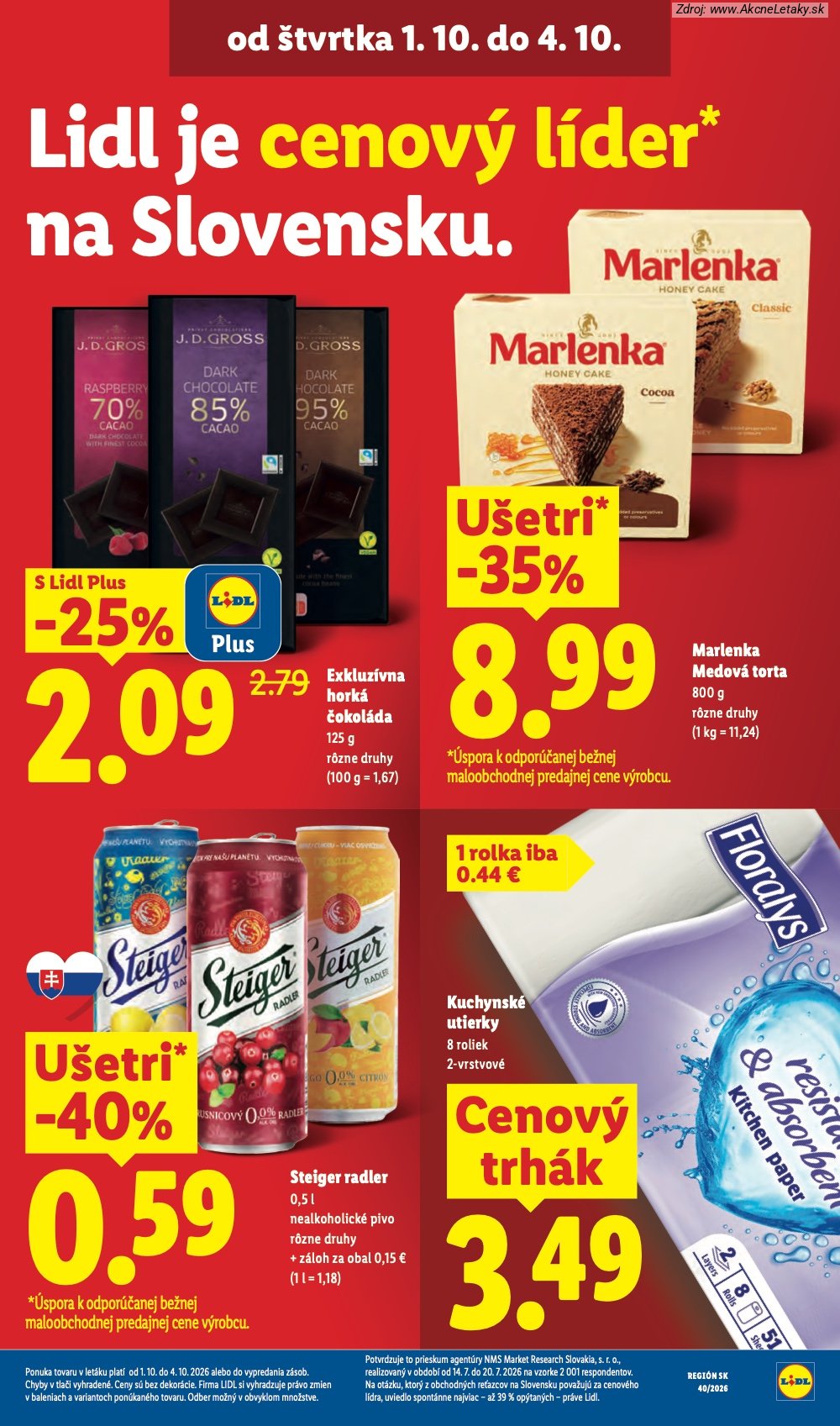 Strana 3 - leták Lidl (1. 10. - 4. 10. 2026)