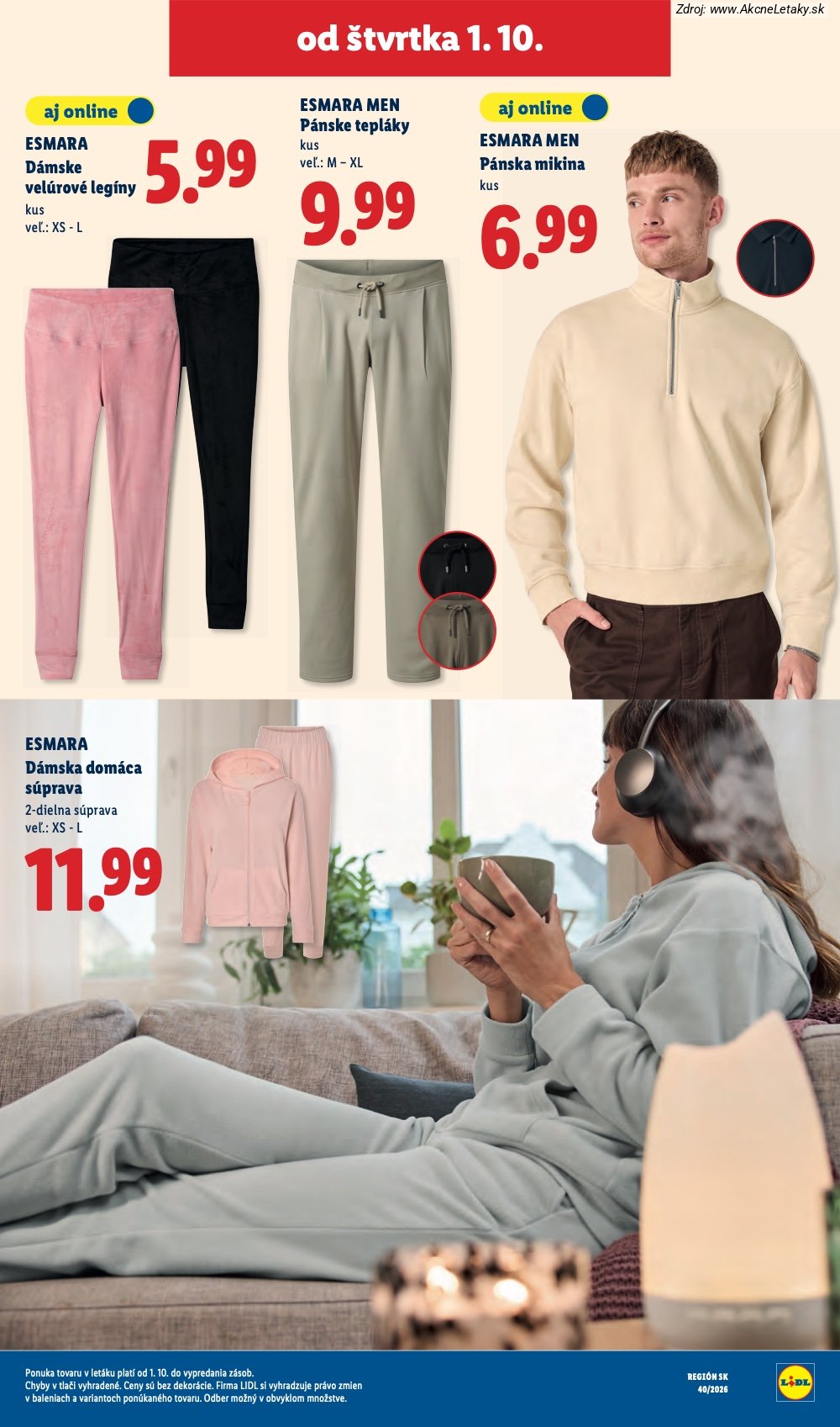 Strana 1 - leták Lidl (1. 10. - 4. 10. 2026)
