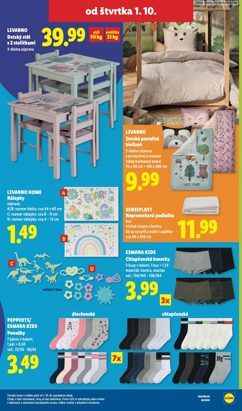 Leták Lidl (28. 9. - 4. 10. 2026) - strana 89 z 100