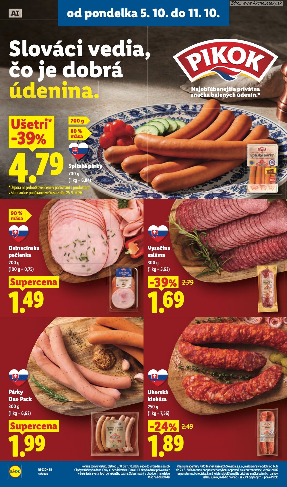 Leták Lidl (5. 10. - 11. 10. 2026) - strana 16 z 97