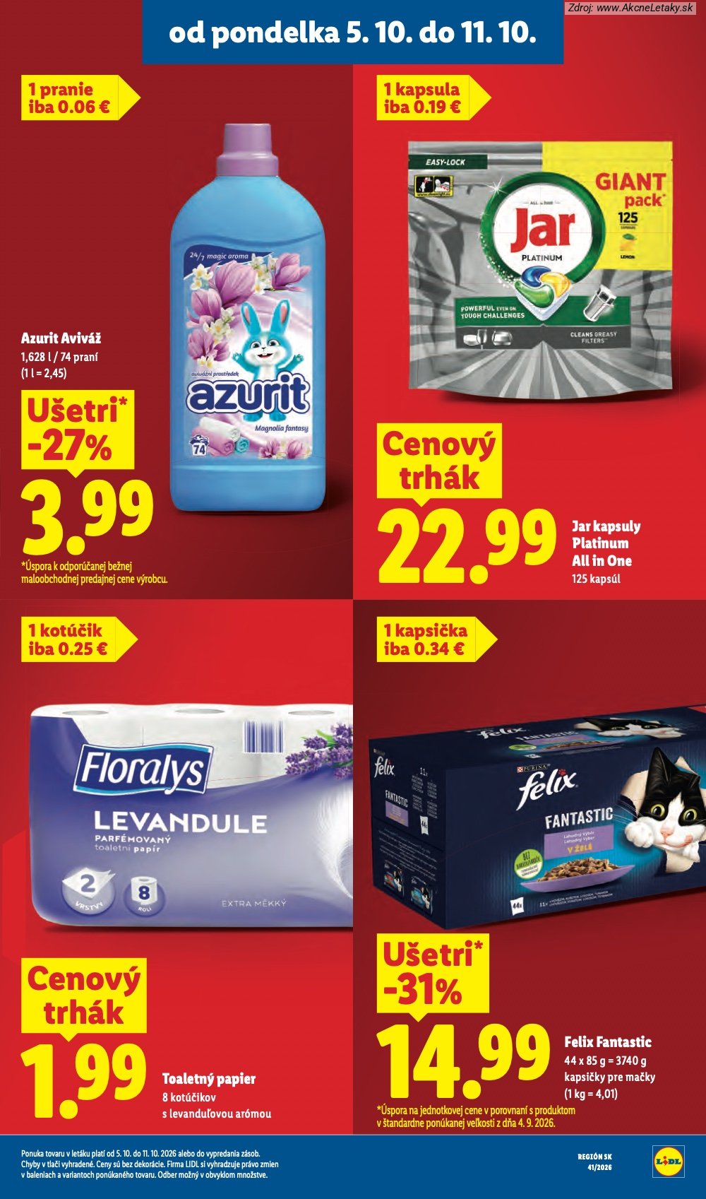 Leták Lidl (5. 10. - 11. 10. 2026) - strana 21 z 97