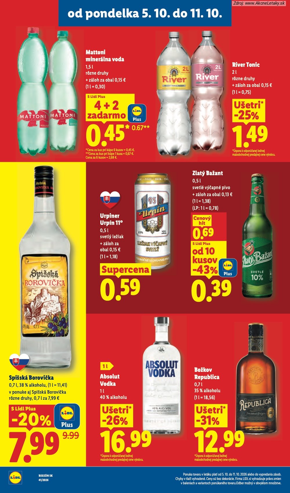 Leták Lidl (5. 10. - 11. 10. 2026) - strana 39 z 97