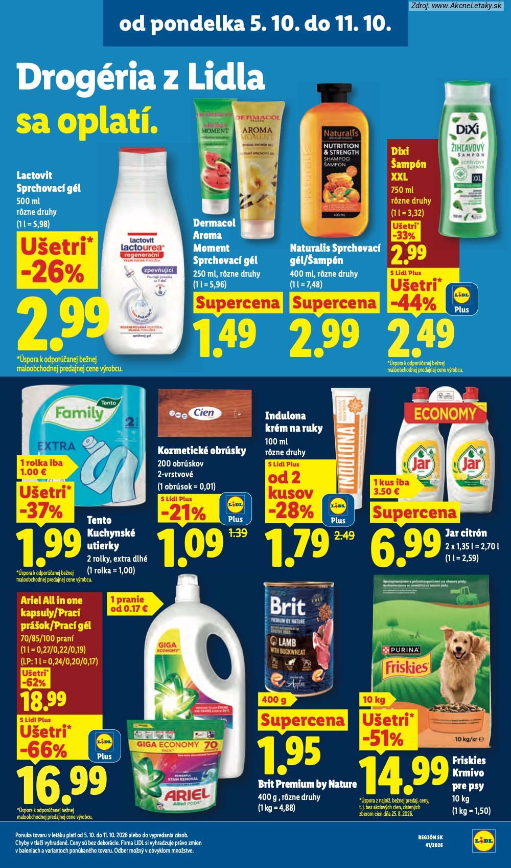 Leták Lidl (5. 10. - 11. 10. 2026) - strana 42 z 97