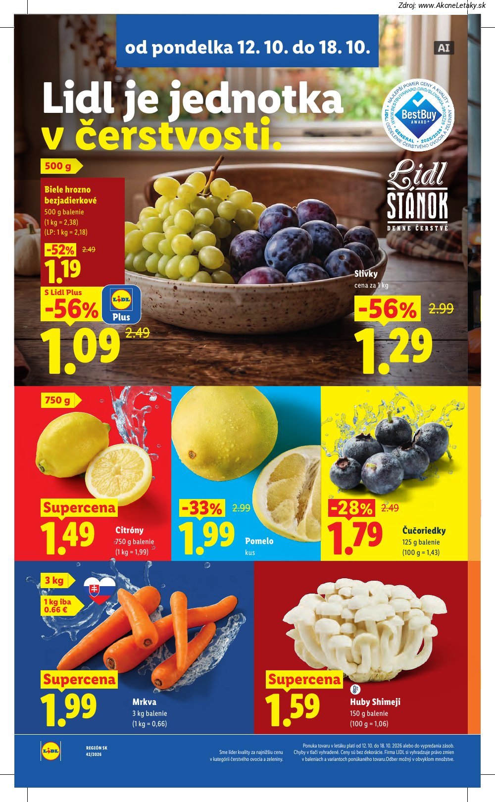 Leták Lidl (12. 10. - 18. 10. 2026) - strana 10 z 126