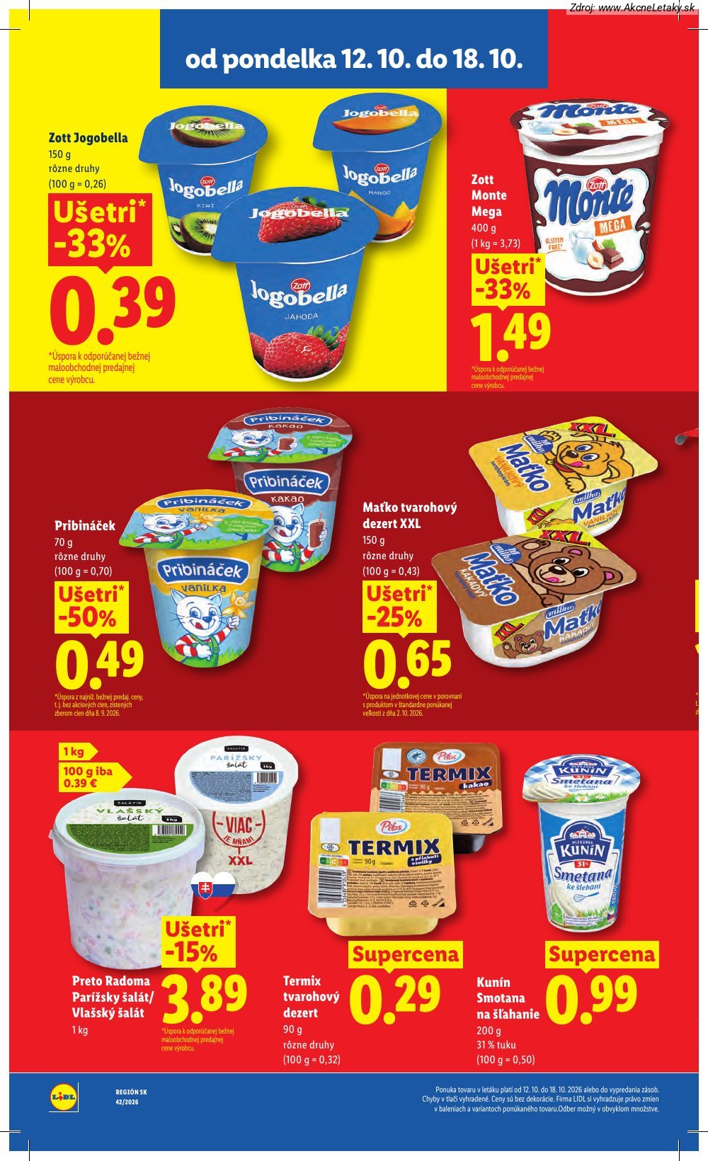 Leták Lidl (12. 10. - 18. 10. 2026) - strana 52 z 126