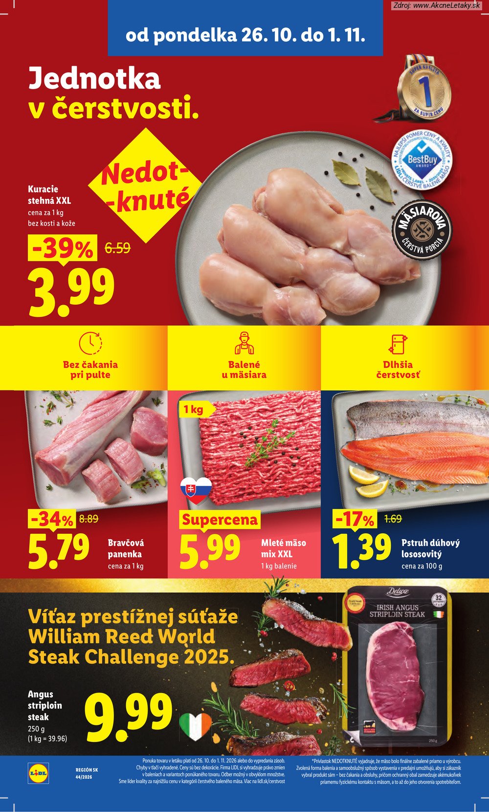 Leták Lidl (26. 10. – 1. 11. 2026) - strana 14 z 107