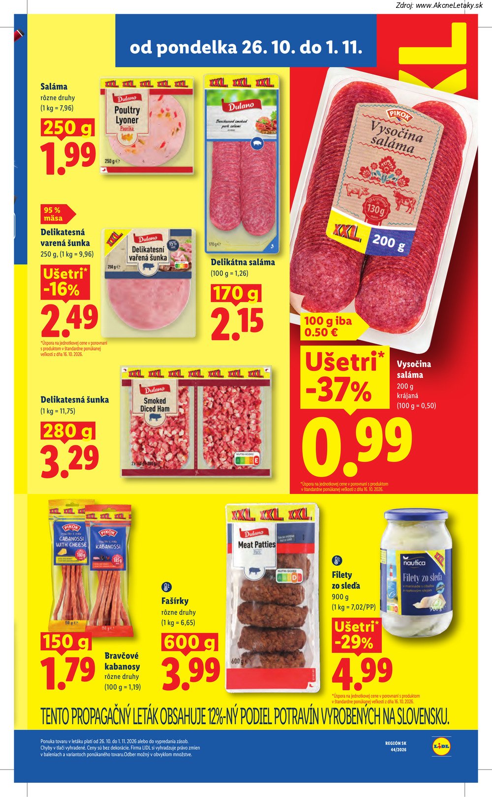 Strana 5 - leták Lidl (26. 10. - 1. 11. 2026)