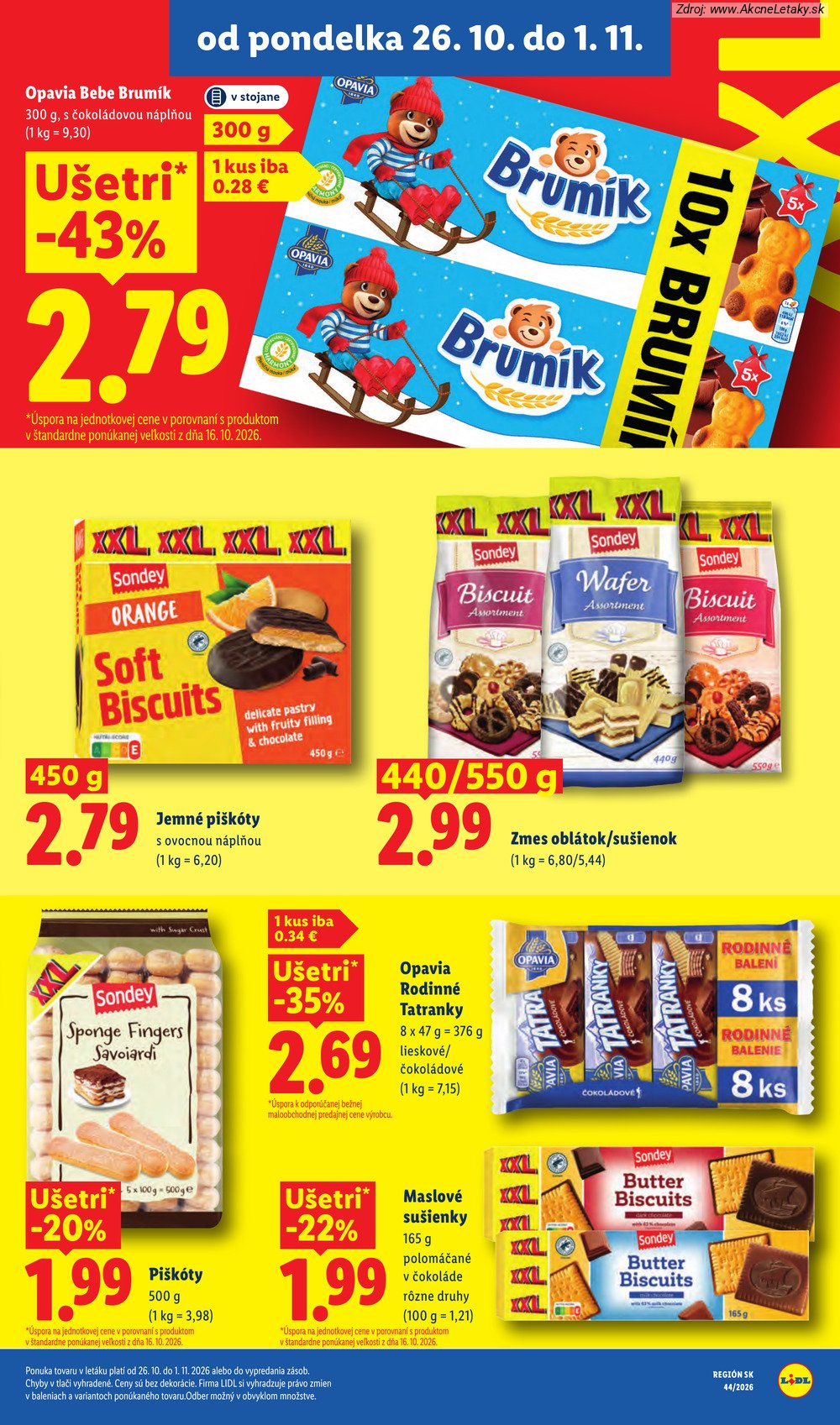 Leták Lidl (26. 10. – 1. 11. 2026) - strana 34 z 107