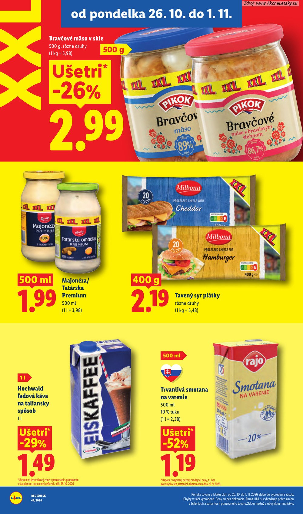 Leták Lidl (26. 10. – 1. 11. 2026) - strana 36 z 107