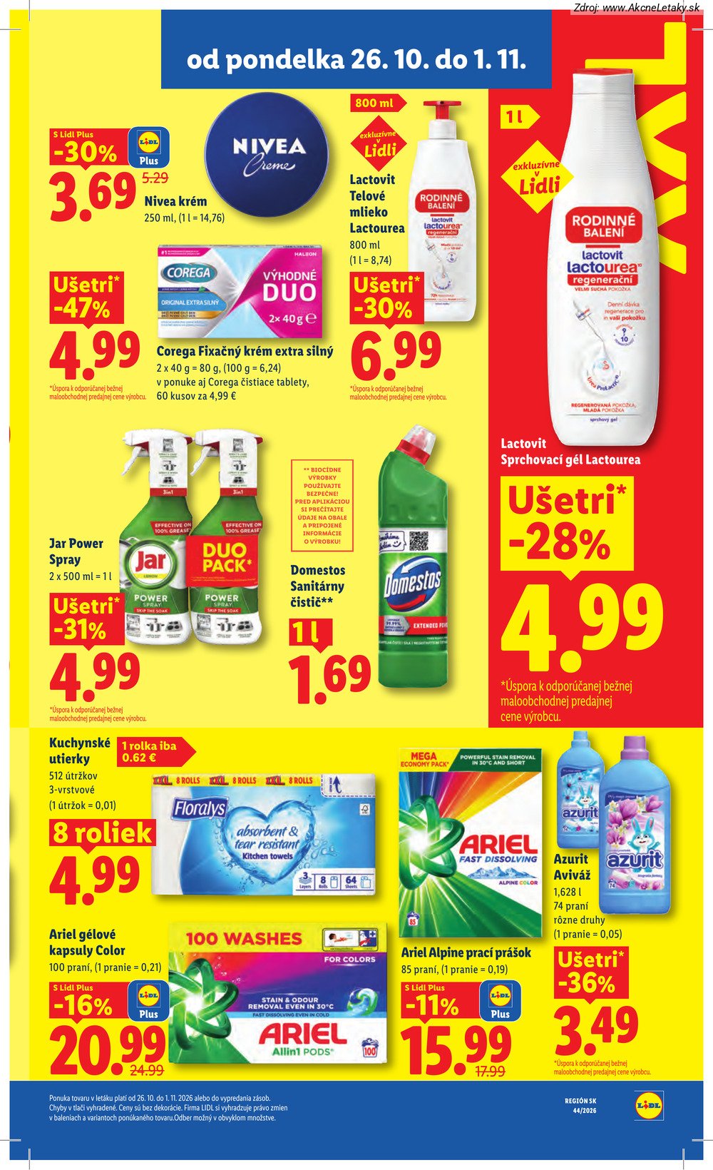 Leták Lidl (26. 10. – 1. 11. 2026) - strana 39 z 107