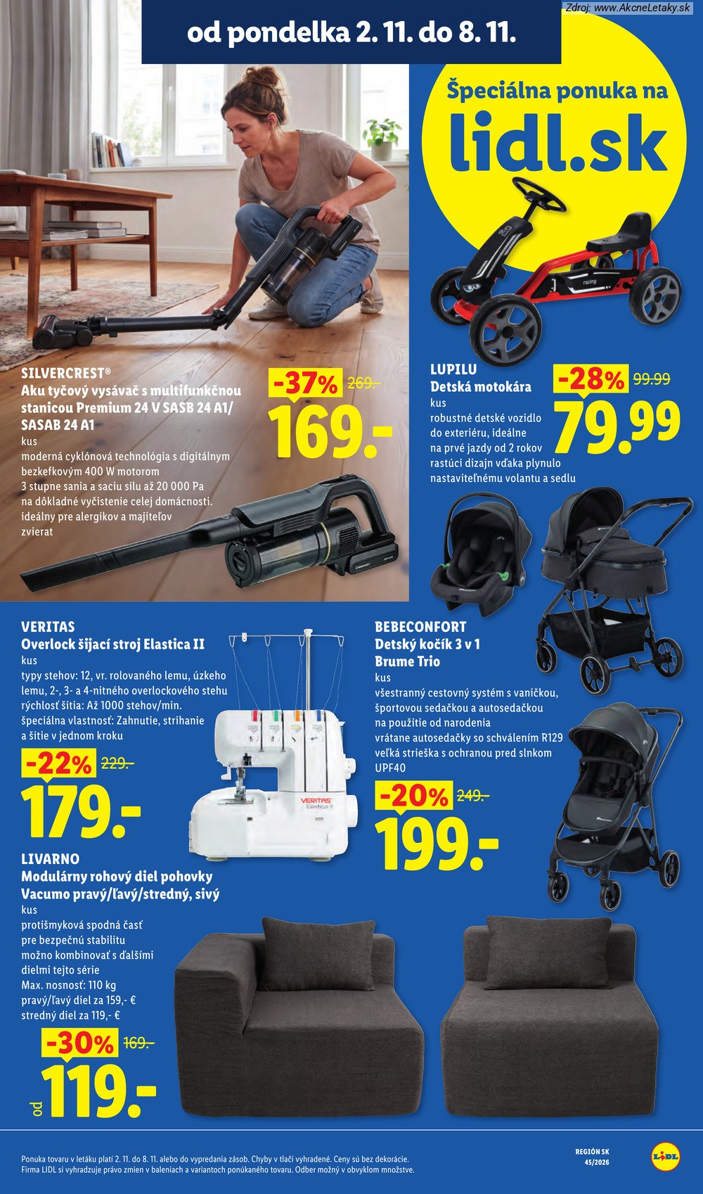 Strana 1 - leták Lidl (2. 11. - 8. 11. 2026)