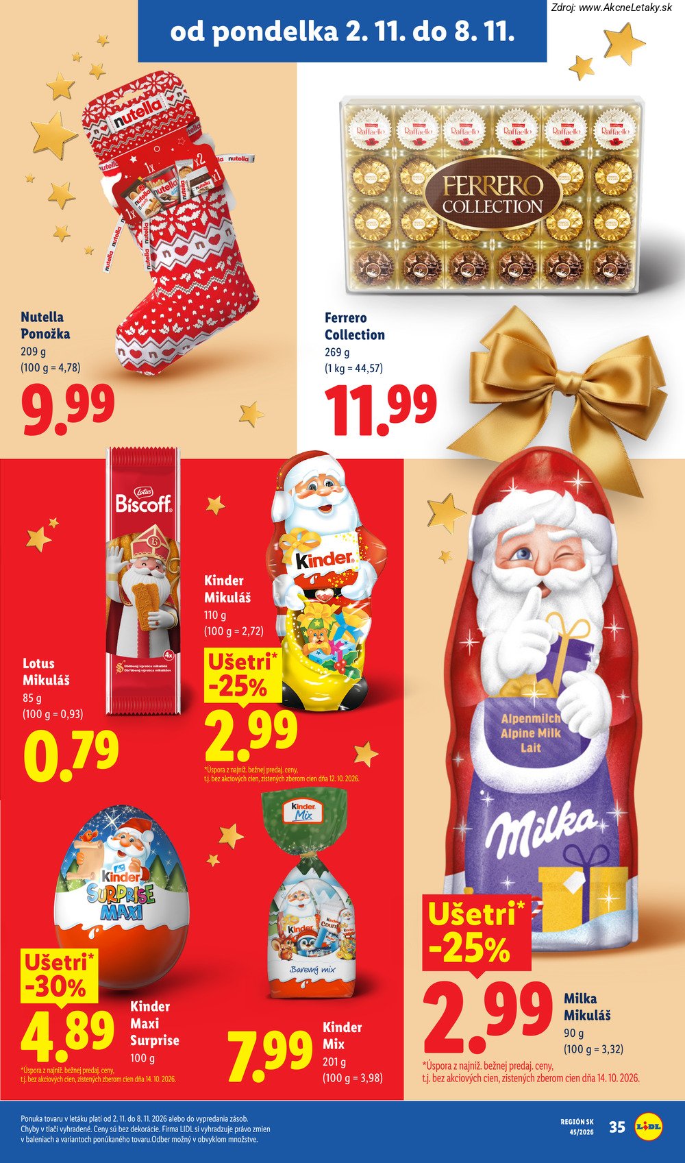 Strana 2 - leták Lidl (2. 11. - 8. 11. 2026)