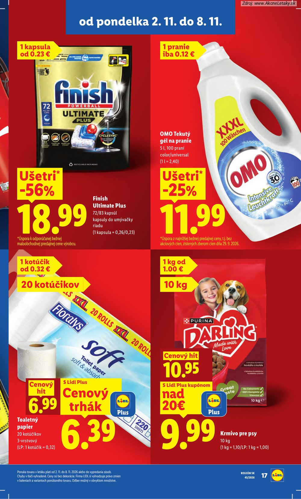 Strana 1 - leták Lidl (2. 11. - 8. 11. 2026)