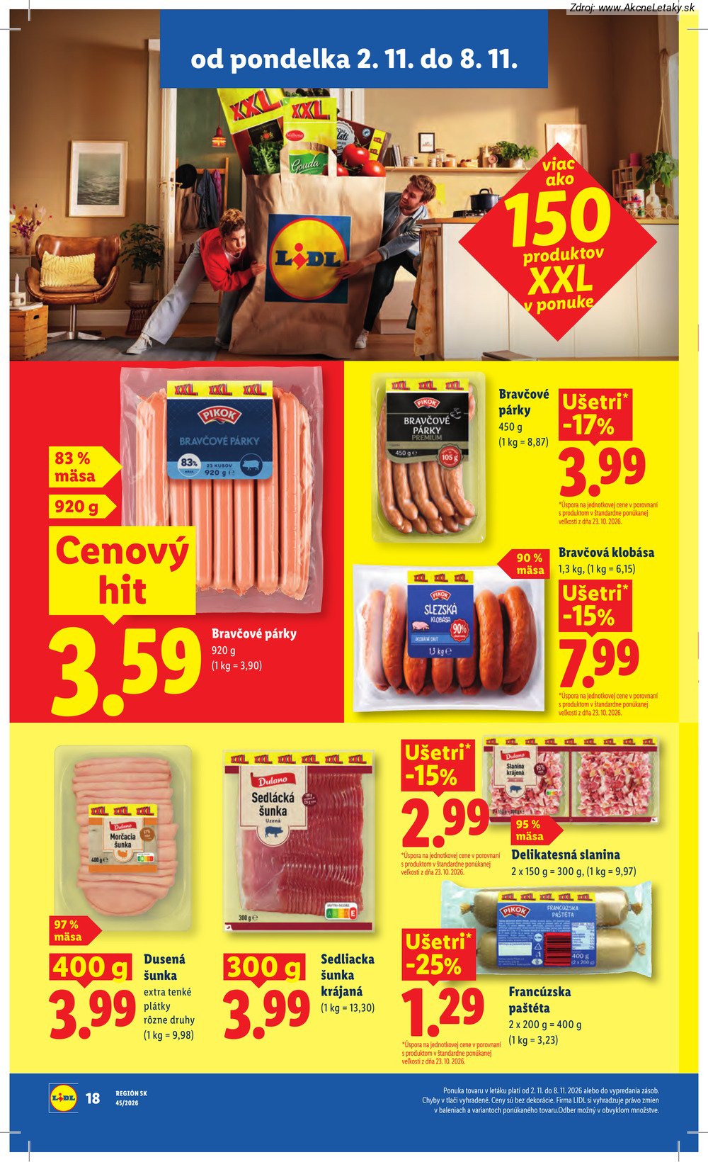 Strana 3 - leták Lidl (2. 11. - 8. 11. 2026)