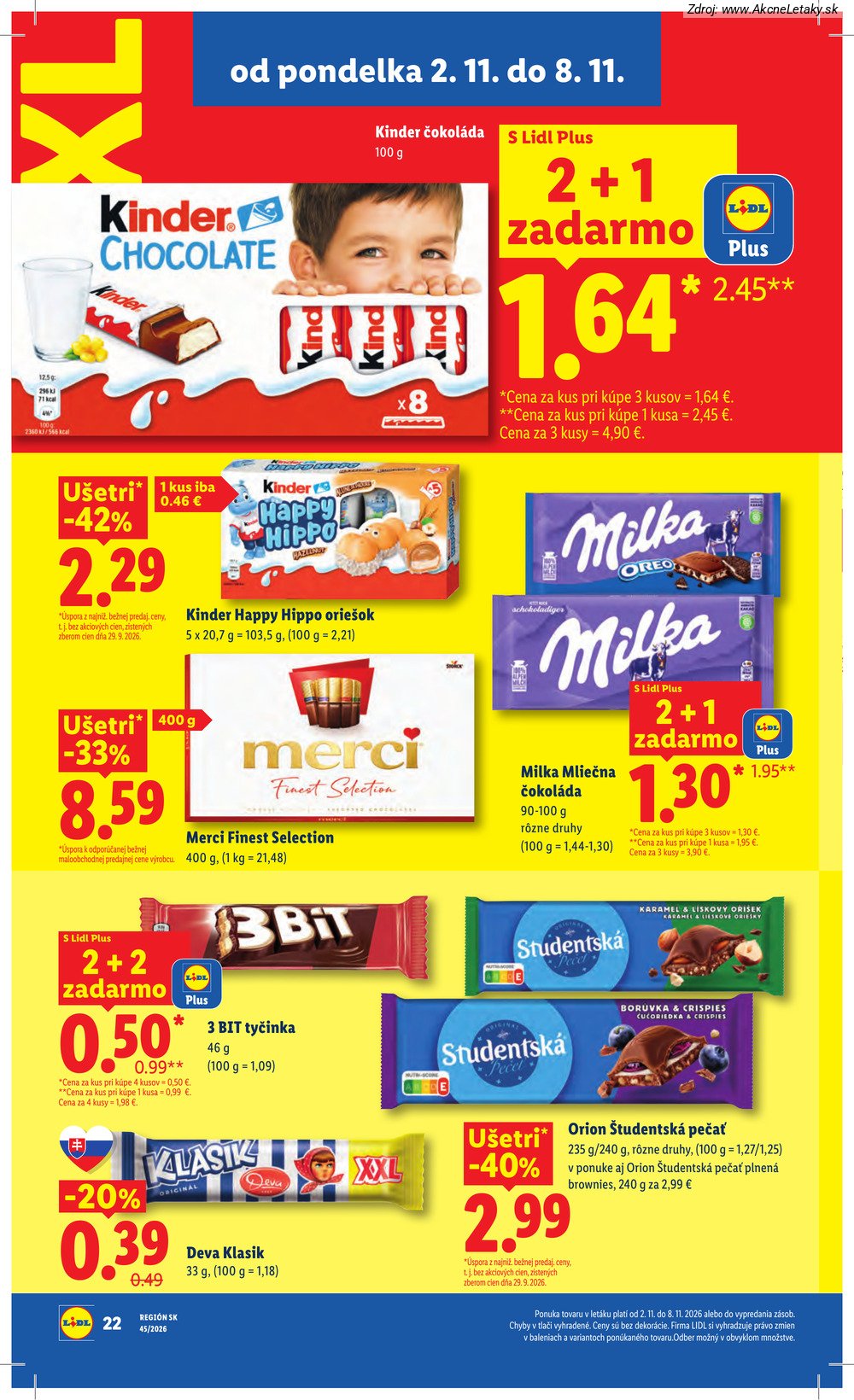 Strana 2 - leták Lidl (2. 11. - 8. 11. 2026)