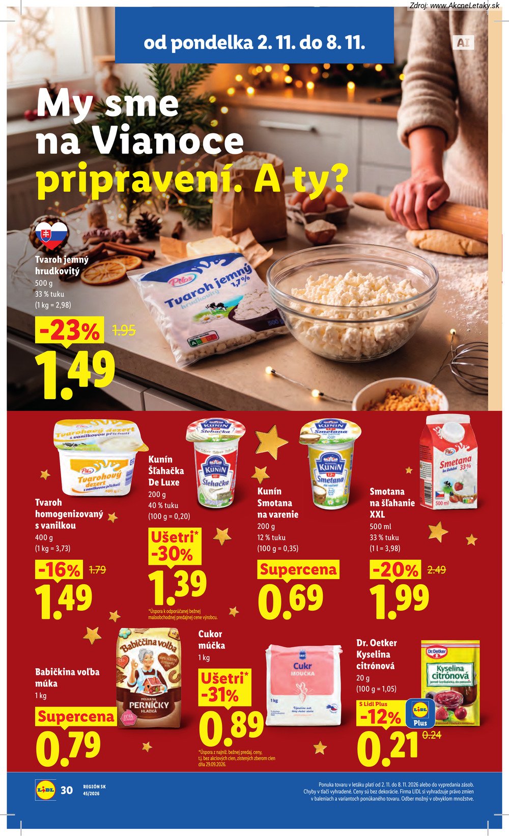 Strana 1 - leták Lidl (2. 11. - 8. 11. 2026)