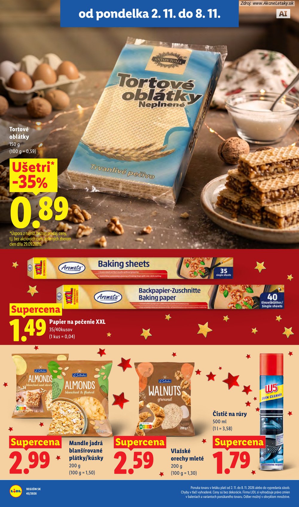 Strana 2 - leták Lidl (2. 11. - 8. 11. 2026)